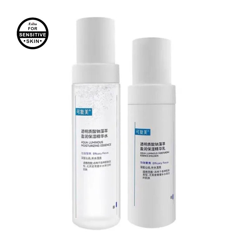 KEFUMEI Aqua Luminous Hydration Duo (Essence 120ml + Emulsion 80ml) - sensitive skin - RV Cosmetics