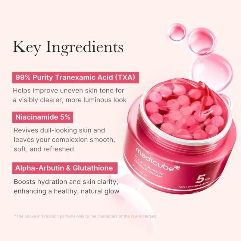 Medicube TXA Niacinamide Capsule Cream 55g - RV Cosmetics