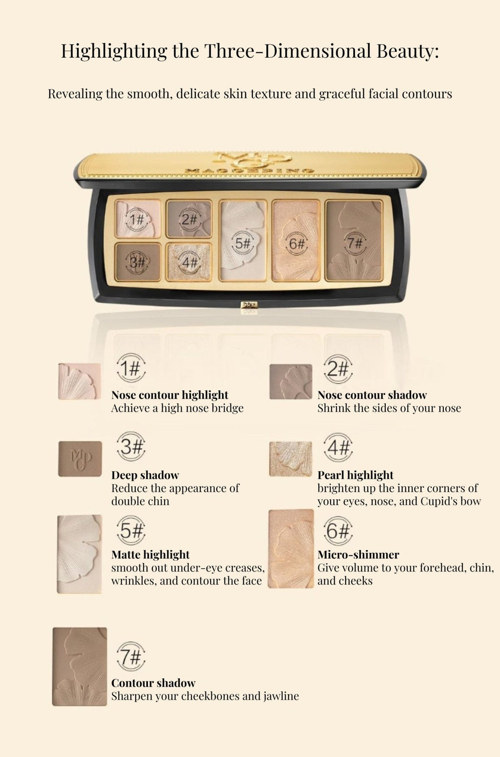 MGP 3D Light Contour Pressed Powder Palette - RV Cosmetics
