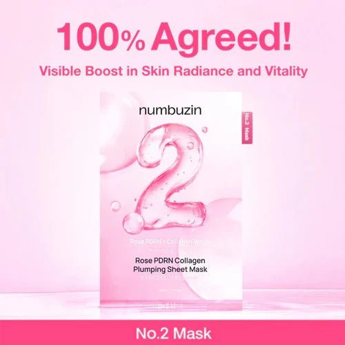 numbuzin Sheet Mask Mask Multipack (5 Sheets) - No.1 to No.5 Best Collection | Hydrating, Pores, Calming, Brightening & Anti-Aging Skin Care Set - RV Cosmetics