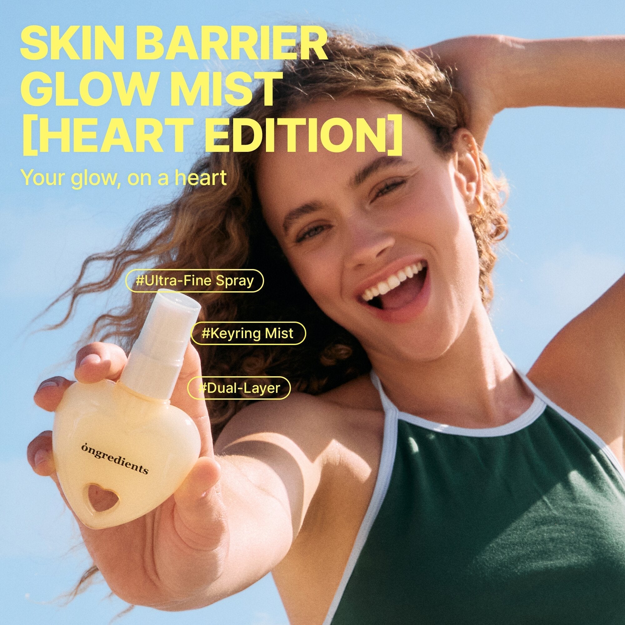 Ongredients Skin Barrier Glow Mist (Heart Edition) 50ml | K-Beauty Glow - RV Cosmetics