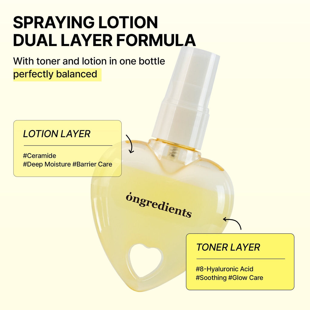 Ongredients Skin Barrier Glow Mist (Heart Edition) 50ml | K-Beauty Glow - RV Cosmetics