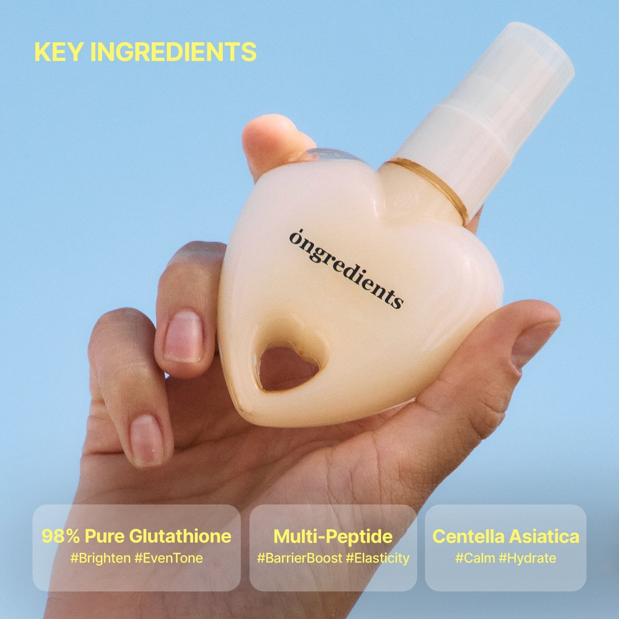 Ongredients Skin Barrier Glow Mist (Heart Edition) 50ml | K-Beauty Glow - RV Cosmetics