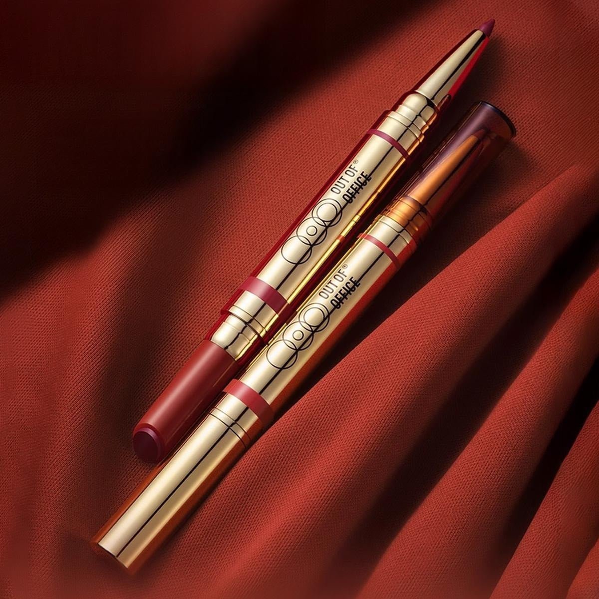 Out of Office 2-in-1 Lip Balm & Lip Liner Duo creamy lipstick - RV Cosmetics