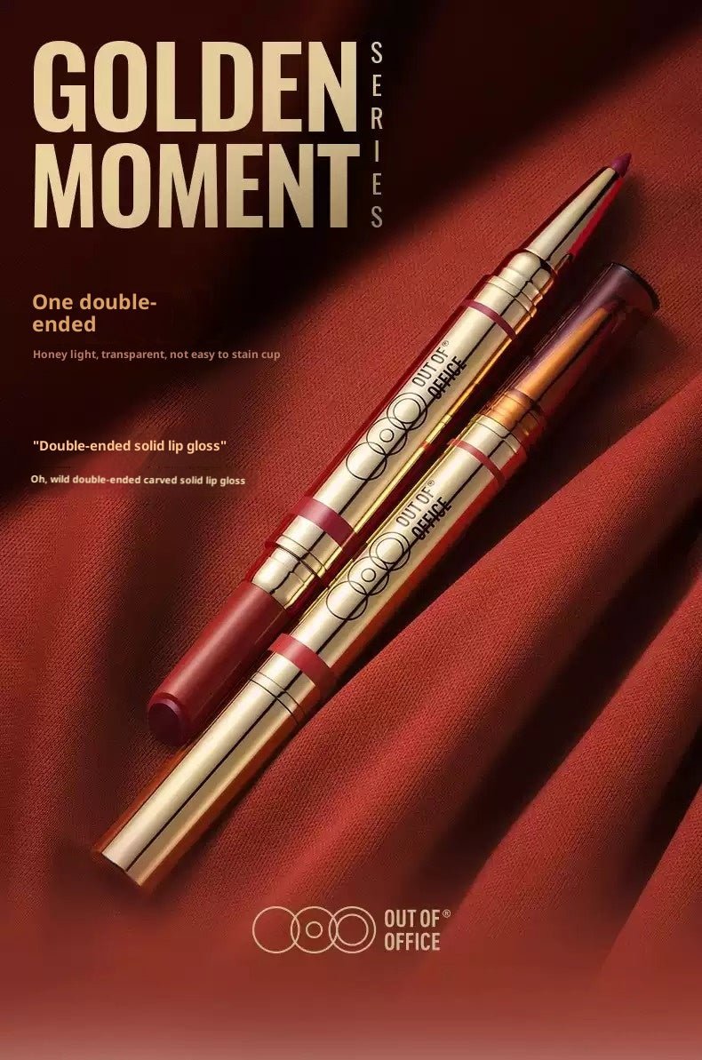 Out of Office 2-in-1 Lip Balm & Lip Liner Duo creamy lipstick - RV Cosmetics