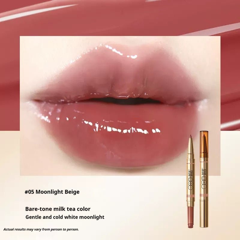 Out of Office 2-in-1 Lip Balm & Lip Liner Duo creamy lipstick - RV Cosmetics