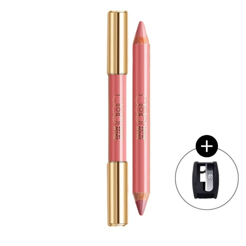 OUT OF OFFICE blush Lumeglow Duo Pencil (+sharpener） - RV Cosmetics