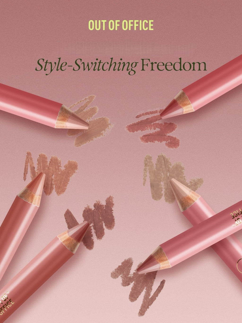OUT OF OFFICE blush Lumeglow Duo Pencil (+sharpener） - RV Cosmetics