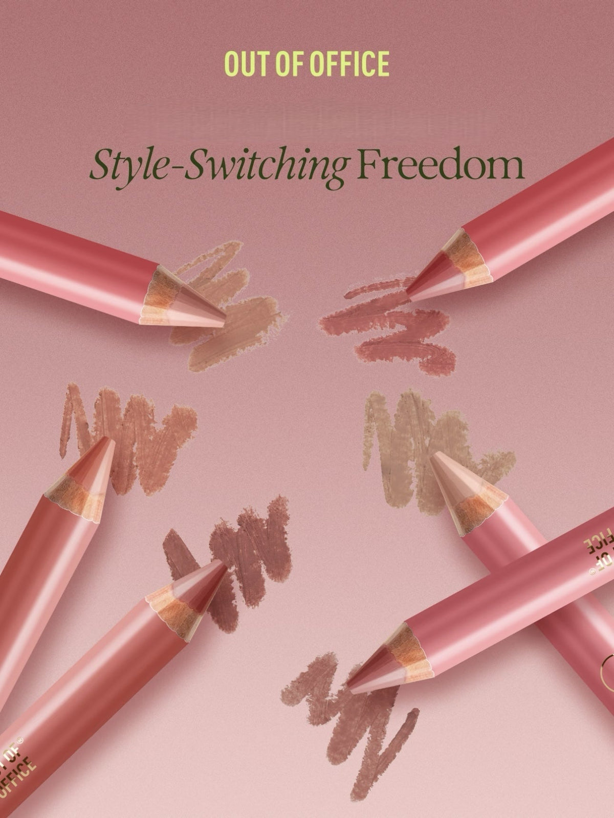 OUT OF OFFICE blush Lumeglow Duo Pencil (+sharpener） - RV Cosmetics
