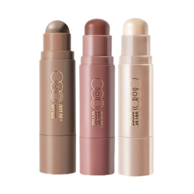 OUT OF OFFICE Contour · Highlight · Blush Glowfix Sculpting Stick - RV Cosmetics