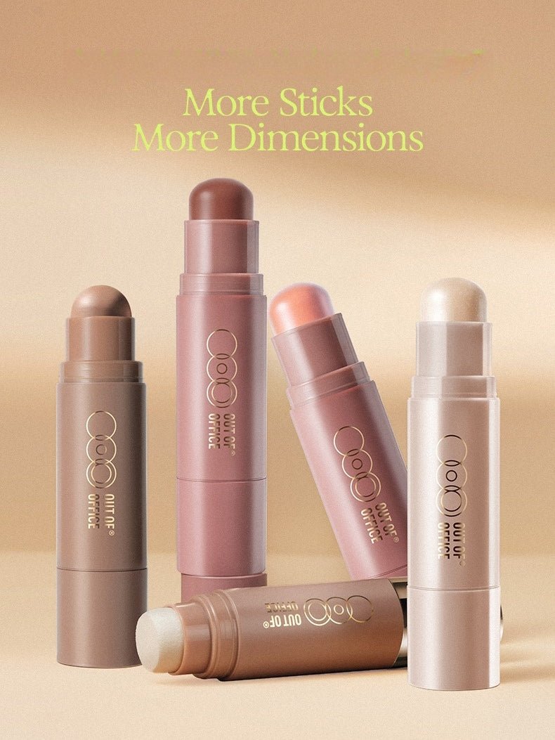 OUT OF OFFICE Contour · Highlight · Blush Glowfix Sculpting Stick - RV Cosmetics