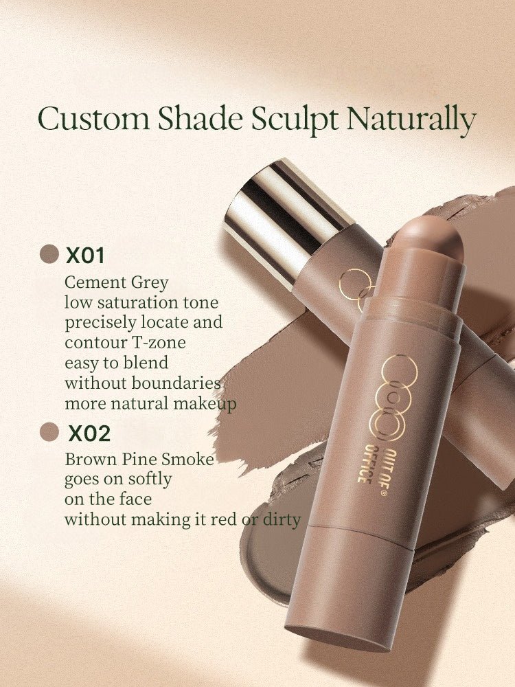 OUT OF OFFICE Contour · Highlight · Blush Glowfix Sculpting Stick - RV Cosmetics
