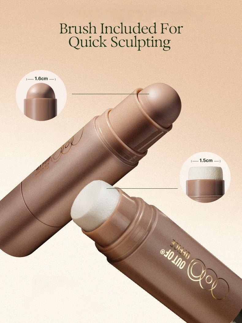 OUT OF OFFICE Contour · Highlight · Blush Glowfix Sculpting Stick - RV Cosmetics