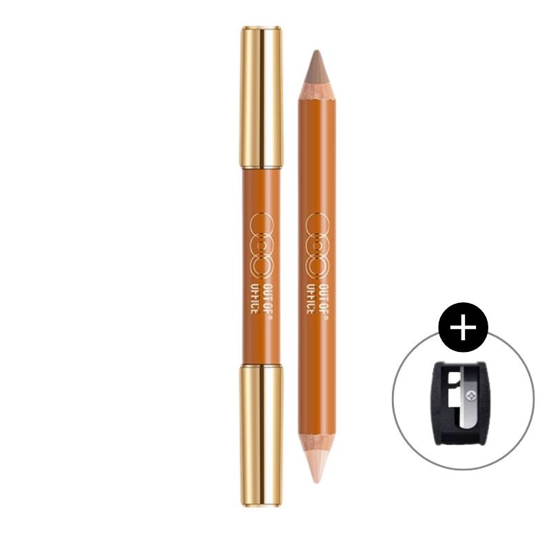 Out of Office Contour & Highlight Duo Pencil (+sharpener） - RV Cosmetics