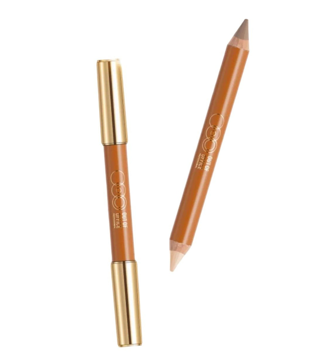 Out of Office Contour & Highlight Duo Pencil (+sharpener） - RV Cosmetics
