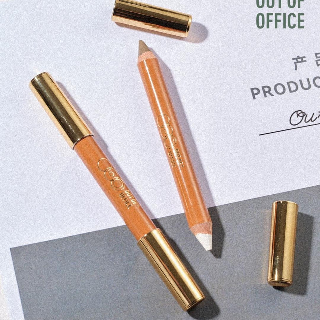 Out of Office Contour & Highlight Duo Pencil (+sharpener） - RV Cosmetics