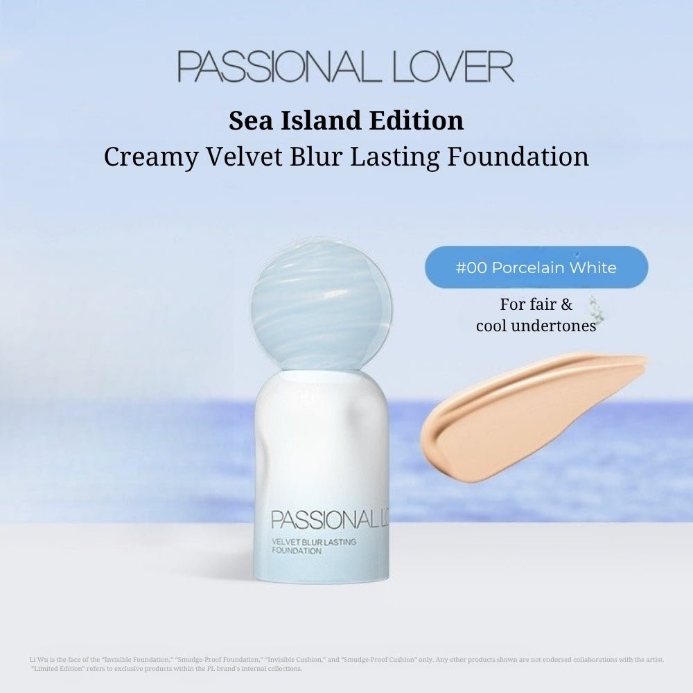 PASSIONAL LOVER Sea Island Edition Creamy Velvet Blur Lasting Foundation 4.0 - RV Cosmetics