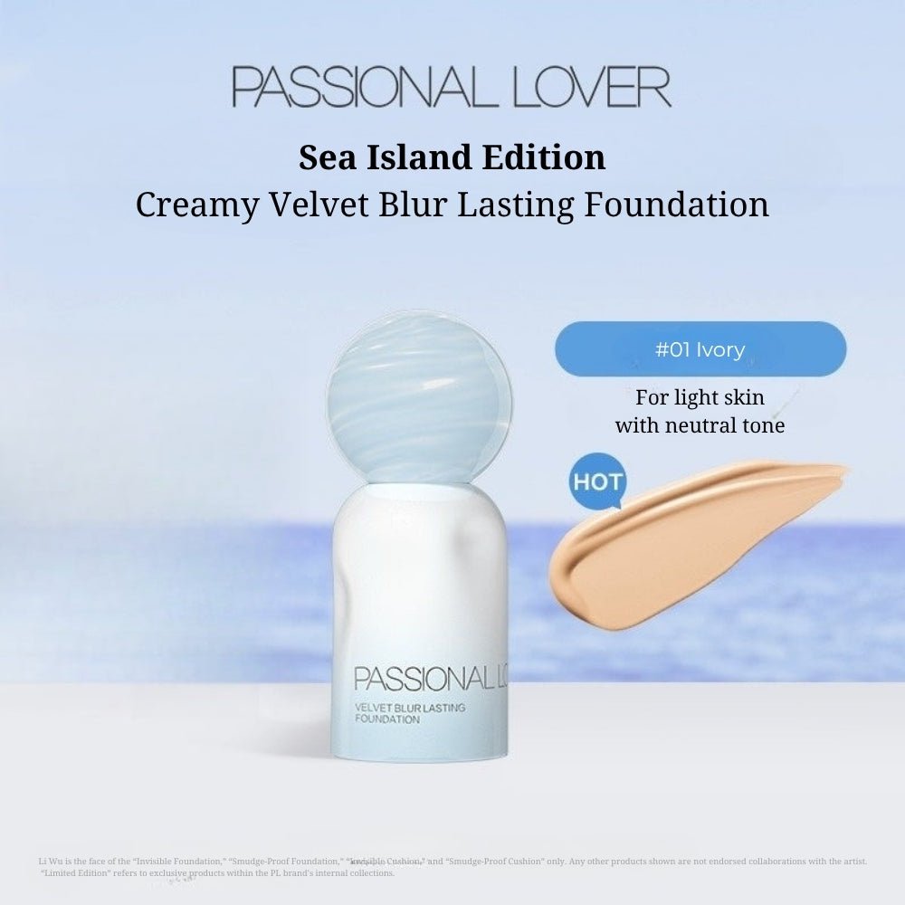PASSIONAL LOVER Sea Island Edition Creamy Velvet Blur Lasting Foundation 4.0 - RV Cosmetics