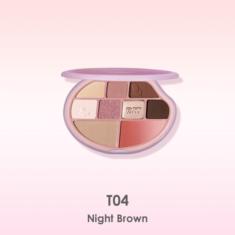 Romantic Beauty Comprehensive 9 Colour Flower Palette - RV Cosmetics