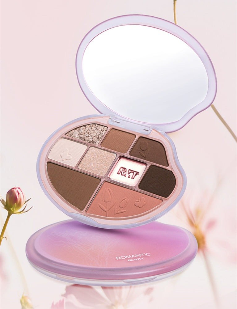Romantic Beauty Comprehensive 9 Colour Flower Palette - RV Cosmetics