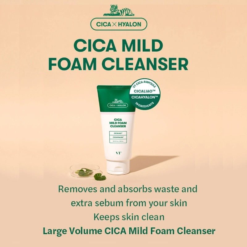VT Cica Mild Foam Cleanser 300ml - RV Cosmetics