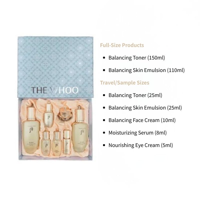 WHOO Cheonyuldan Skincare Set – 2025 Christmas Edition, 7 Pieces - RV Cosmetics